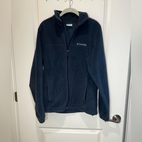 Columbia Men’s Blue Fleece Zip Up Jacket Size Small - Picture 1 of 12